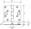 Afbeeldingen van H167E89892125 / SCH.LAGER SKG***®, 3MM, 89X89 VERZINKT RC