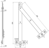 Afbeeldingen van 2110/12-180 BULK PER 10 RAAMSCHAREN, 180 MM, STAAL VERZINKT, SET VAN 2, BULKVERPAKKING, PER 10 SETS VERPAKT.