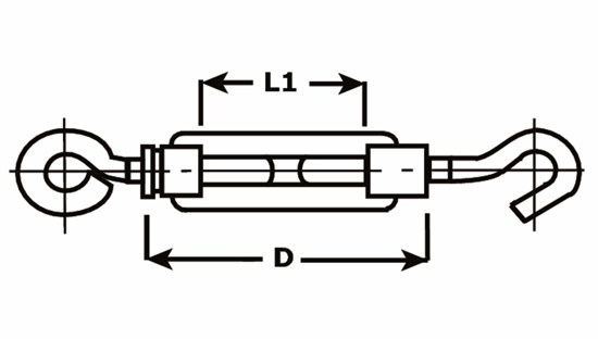 Afbeeldingen van 930-06IA / SPANSCHR. H+O 06X090MM RVS AISI 316