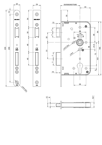 Afbeeldingen van CILINDER D/N SLOT 2420-17U20-50 ZS