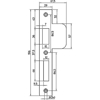 Afbeeldingen van SLUITPLAAT VP4139/17T DR2+4 LS RECHTHOEKIG