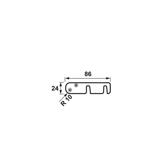 Afbeeldingen van SLUITHAAK SHK/STAAL TOPCOAT/TBV 3302-3308-3309