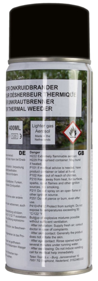 Afbeeldingen van GASFLES VOOR ONKRUIDBRANDER 400 ML