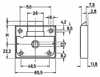 Afbeeldingen van PAVILJOENSLOT 30 MM MET 7 MM STIFT