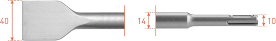 Afbeeldingen van SDS-PLUS SPADEBEITEL, 40X250