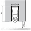 Afbeeldingen van AUTOMATISCHE DORPELSTRIP RUBBER 9280 MM