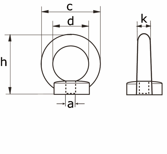 Afbeeldingen van RINGM. DIN 582 8MM VERZ RM D582 M08ZL