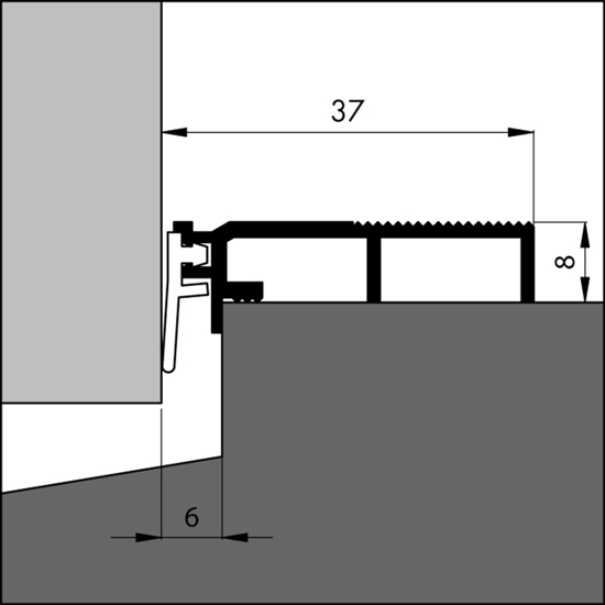 Afbeeldingen van TOCHTPROFIEL/STLIJTDORPEL ANB-6N 100