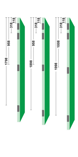 Afbeeldingen van VEILIGHEIDSKOGELSTIFTPAUMELLE/89X175X3/RECHTHOEK/DIN LINKS/STAAL TOPCOAT/SKG3