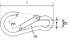 Afbeeldingen van KAH C 10010ZL / KARABIJNHAAK 100X10MM VZ.