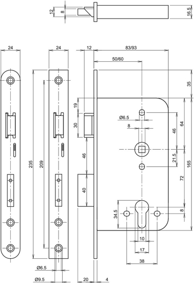 Afbeeldingen van PANIEKSLOT DR1 2424-17T24-60 ZS