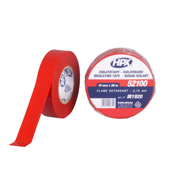 Afbeeldingen van PVC ISOLATIETAPE VDE - ROOD 19MM X 20M