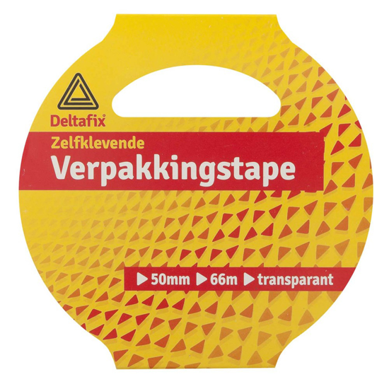 Afbeeldingen van VERPAKKINGSTAPE ZELKLEVEND PP IN HULS TRANSPARANT 66 M X 50 MM