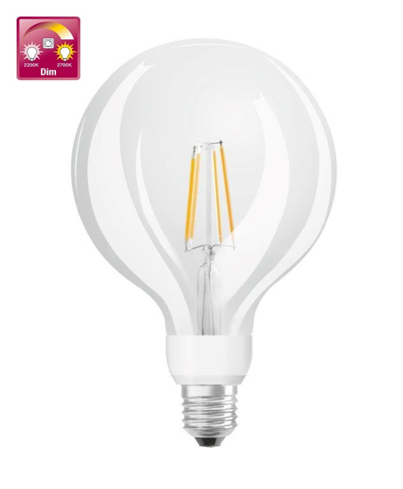 Afbeeldingen van OSRAM F-LED GLOWDIM G12560 6,5W E27