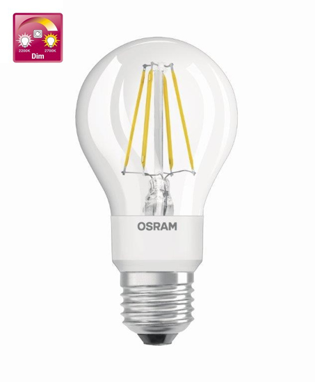 Afbeeldingen van OSRAM F-LED GLOWDIM CLA60 6,5W E27