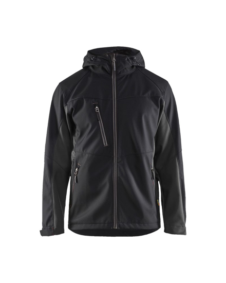 Afbeeldingen van SOFTSHELL JACK ZWART/DONKERGRIJS L 475325169998L