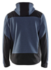 Afbeeldingen van GEBREID JACK MET SOFTSHELL GEVOELLOOS BLAUW/DONKERBLAUW L 594025368286L