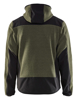 Afbeeldingen van GEBREID JACK MET SOFTSHELL HERFSTGROEN/ZWART L 594025364199L