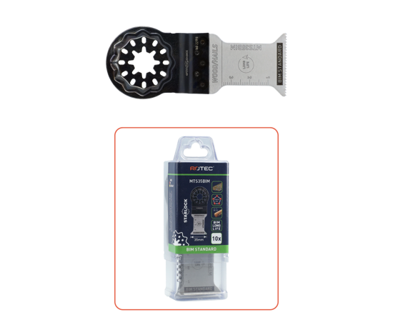 Afbeeldingen van MTS35 BIM HOUT/SPIJKERS STARLOCK INVALZAAGBLAD35X50