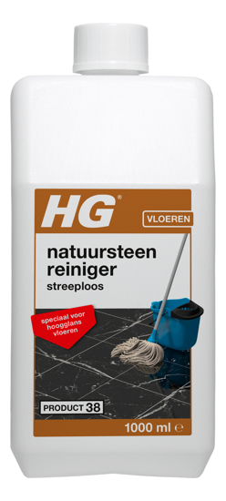 Afbeeldingen van HG NATUURSTEENREINIGER STREEPLOOS (PRODUCT 38) 1 L