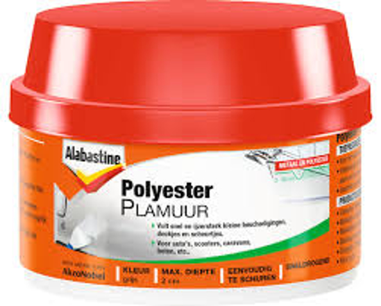 Afbeeldingen van POLYESTER PLAMUUR WIT 250GR