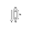 Afbeeldingen van ONDERLEGPLAAT RAAMSLUITING/6MM/KUNSTSTOF WIT/TBV 3302-3308-3309