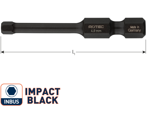 Afbeeldingen van IMPACT SCHROEFBIT SW 5, L=50, E6.3, BASIC