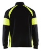 Afbeeldingen van SWEATSHIRT MET HALVE RITS VISIBLE ZWART/HIGH VIS GEEL XXL 355011589933XXL