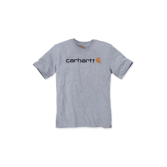 Afbeeldingen van 103361034 CORE LOGO T-SHIRT S/S HEATHER GREY S