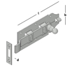 Afbeeldingen van ROLSCHUIF MET BOCHT EV 160X66 6