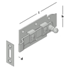 Afbeeldingen van ROLSCHUIF MET BOCHT EV 100X44 4